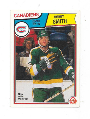 1983-84 OPC #181 Bobby Smith , Montreal Canadiens