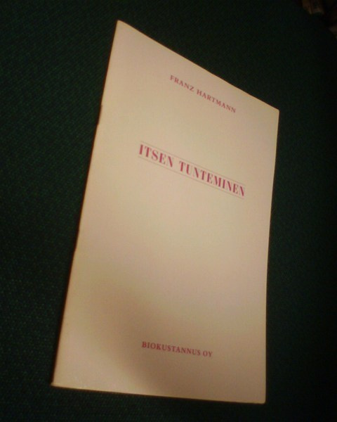 Franz Hartmann: ITSEN TUNTEMINEN ( Sis.postikulut )
