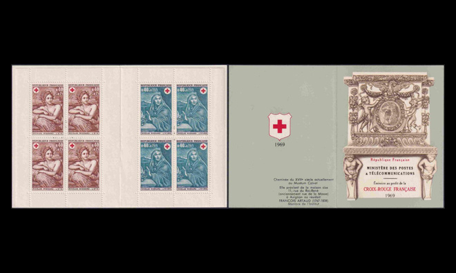 Ranska 1692-3MH ** Punainen Risti vihko (1969)