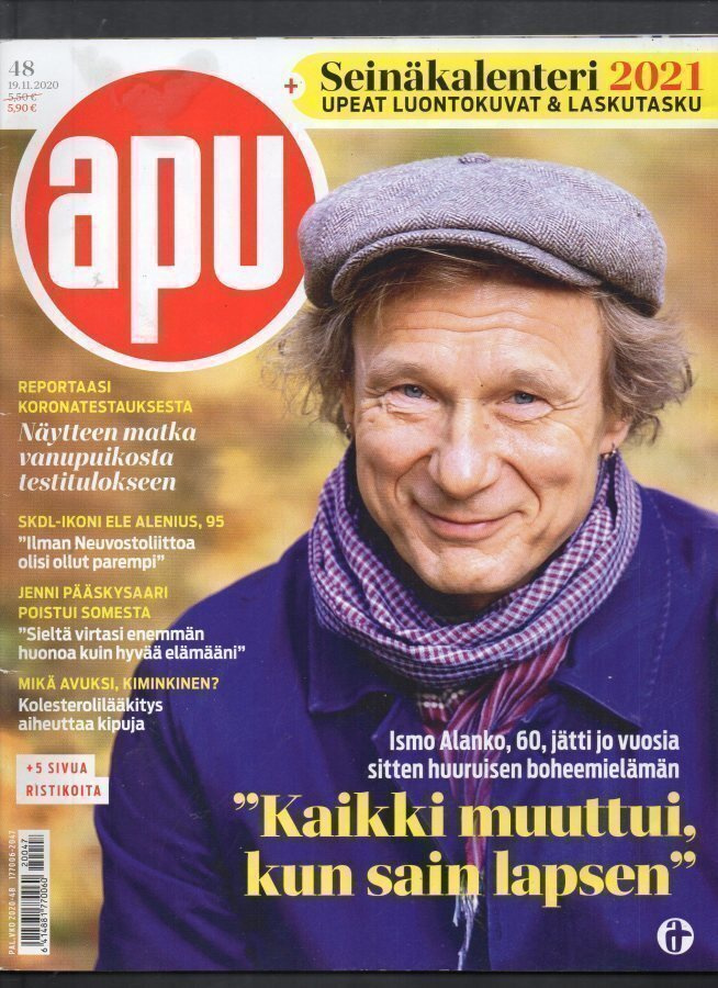 Apu n:on 48 2020 Ismo Alanko. Ele Alenius.  Jenni Pääskysaar