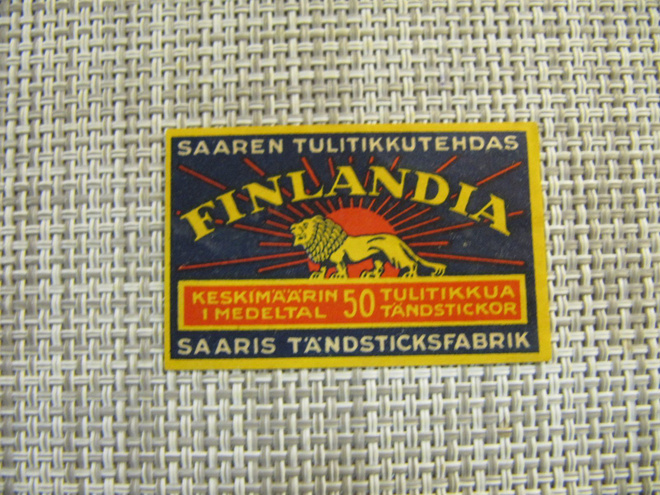 Tulitikkuetiketti Finlandia .