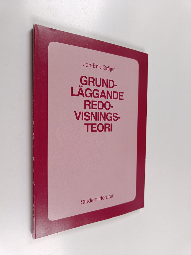 Jan-Erik Gröjer : Grundläggande redovisningsteori