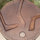 Tampere 1965. Lätkämitali. Puurasiassa. Halkaisija - 74 mm. - pikkukuva 4