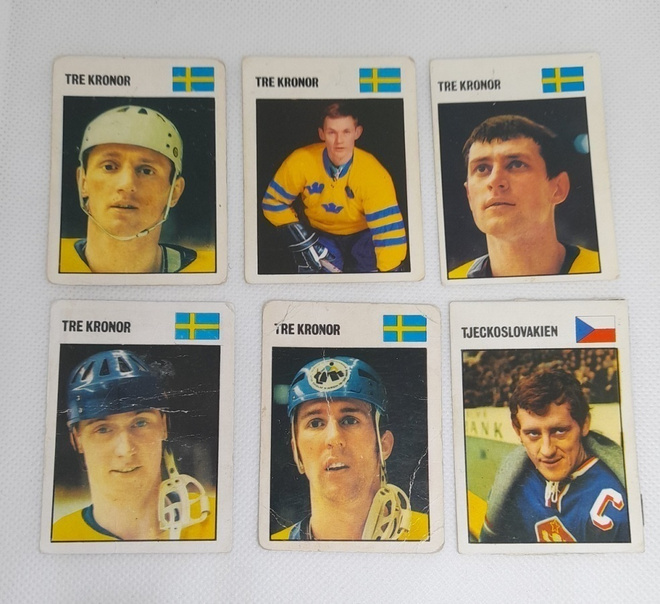 Jääkiekon keräilykuvat 1969-1970 : 6 kuvaa