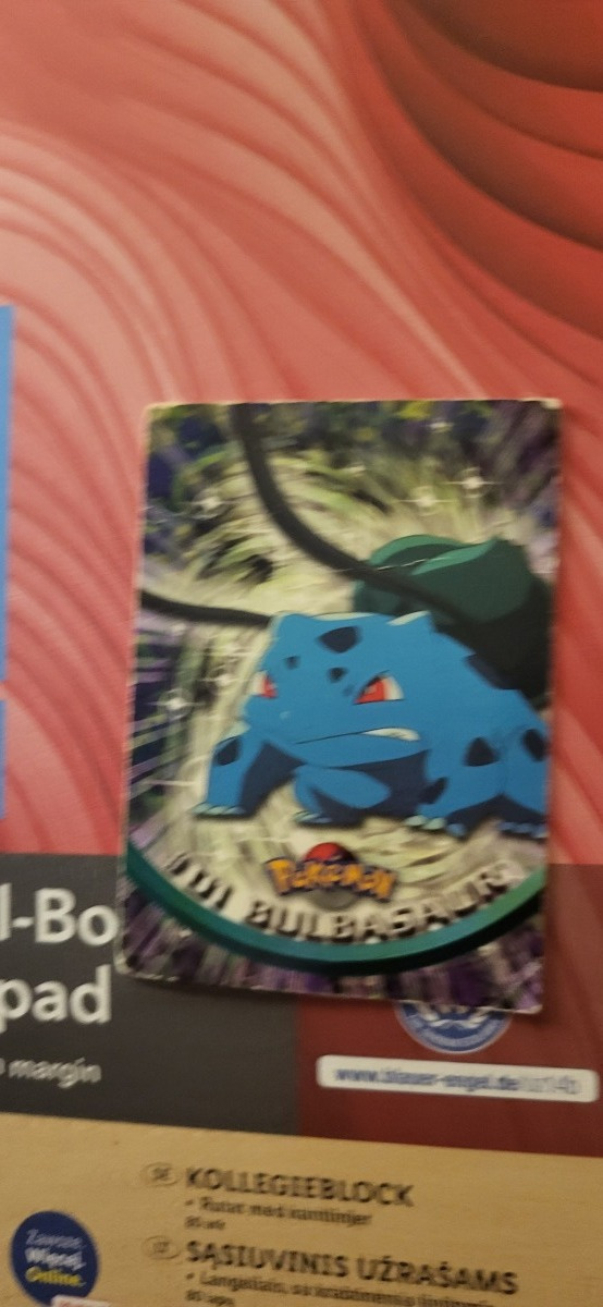 Bulbasaur #01 Pokemon Blue Topps TV Animation Edition card