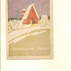 VANHA JOULUKORTTI ,,,, KULKEMATON - pikkukuva 1