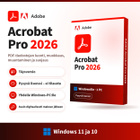 Adobe Acrobat Pro 2026 avain – pysyvä lisenssi 1 Windows-PC - pikkukuva 1
