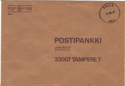 POSTILÄHETYS SALLA