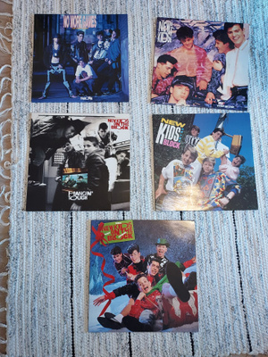 5 kpl New Kids On The Block LP:t