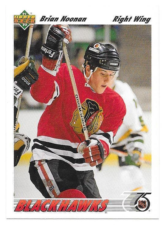 1991-92 Upper Deck #380 Brian Noonan Chicago Blackhawks