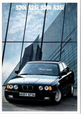 BMW 500-sarja -esite, 1988