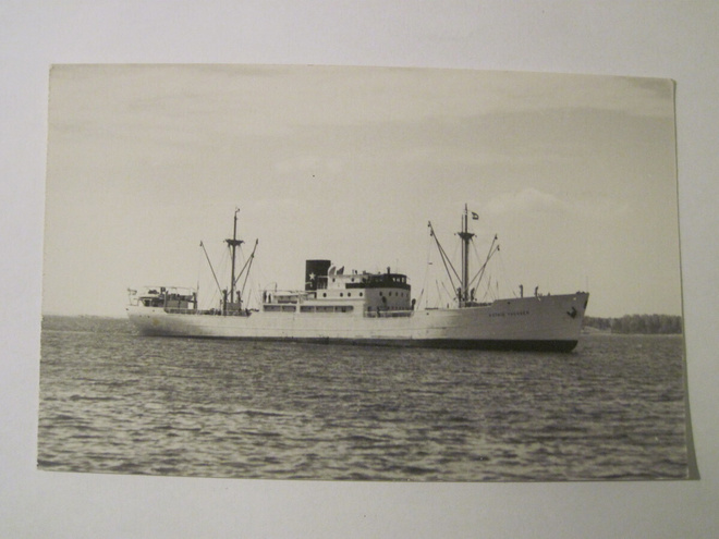 VANHA Postikortti Laiva Astrid Thorden 1950-luku