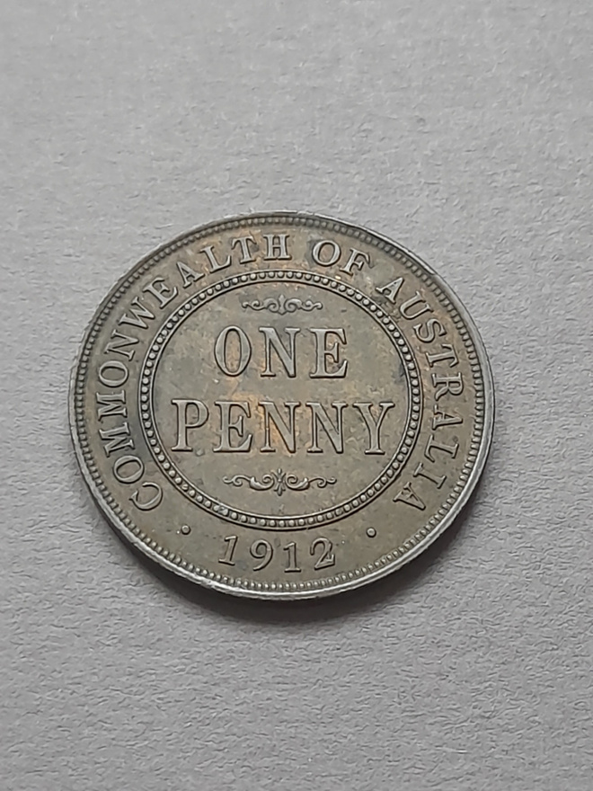 Australia one penny 1912