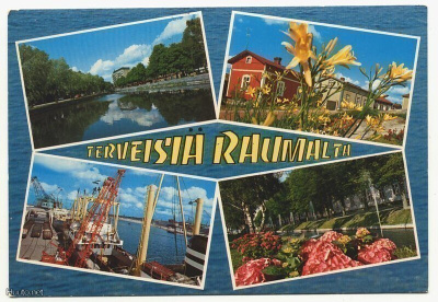 Rauma 4-kuvainen sommitelma, kulkenut 1978
