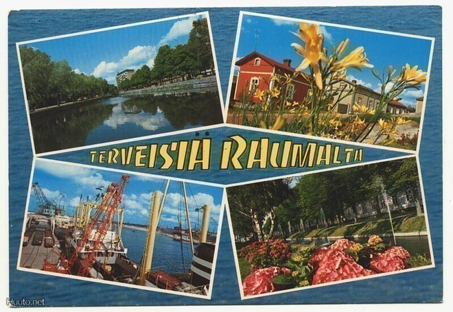 Rauma 4-kuvainen sommitelma, kulkenut 1978