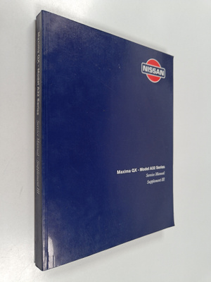 Nissan Maxima QX - Model A32 Series : Service manual supp...