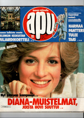 Apu n:o 11 1985 Diana. Brita. Sylvi. Eugen. New York.