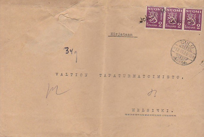 1936, Kirje Oulu, rivileima Joloskylä