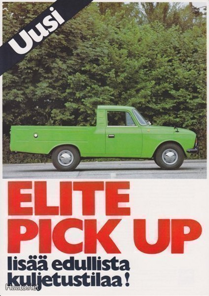 Moskvitsh Elite Pick up -esite 80-luvulta