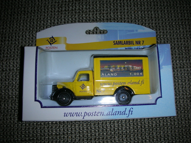 Åland post/Ahvenanmaa posti keräilyauto pienoismalli