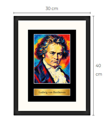 Uusi Ludwig van Beethoven art print kehystetty 30 cm x 40 cm