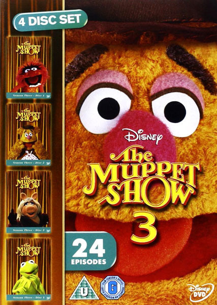Muppet Show: 3.kausi 4DVD, Stallone, Alice Cooper ym -- RARE