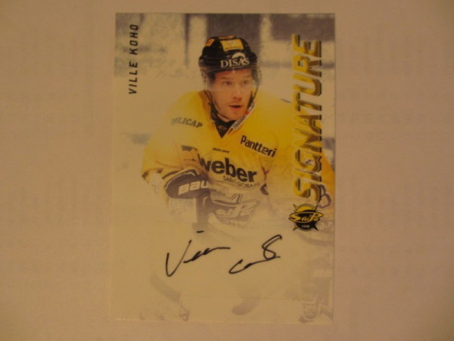 Cardset 2015-16 Ville Koho Saipa Signature