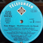 Frans Brüggen – Blockflötenwerke Des Barock LP - pikkukuva 4