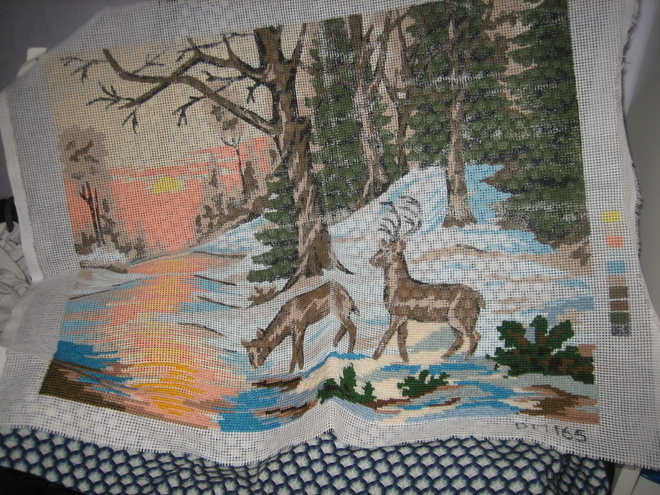 Kanavatyöpohja Hirvet metsässä