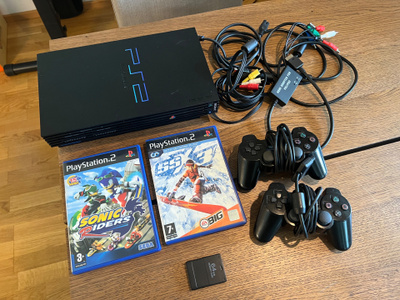 PS2 konsoli SCPH-35004 + oheislaitteet