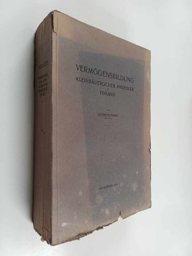 Östen Elfving : Vermögensbildung : kleinbäeurlicher Ansie...
