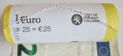 Suomi Rahapaja Täysi Rulla 25 x 1 Euro 2017