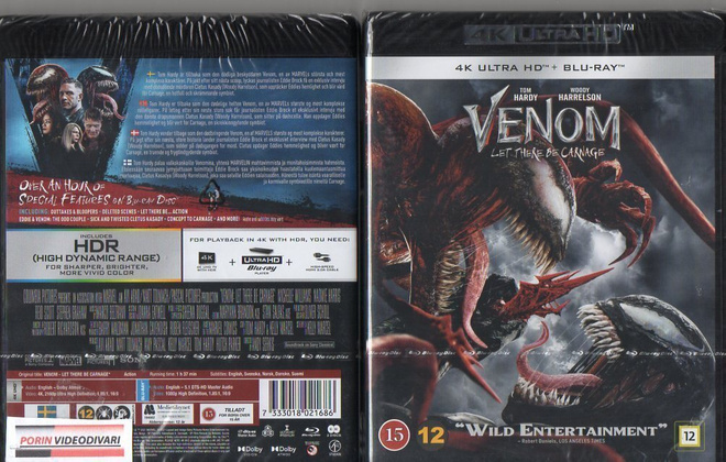 Venom Let There Be Carnage	(80 494)	UUSI	-FI-	4K HD+BLUR		(2