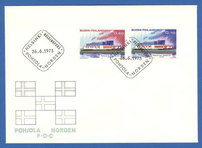 FDC – Pohjola (Pohjolan talo) 26.6.1973, Lape no 723-4
