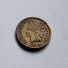 USA Indian head cent 1863 - pikkukuva 3