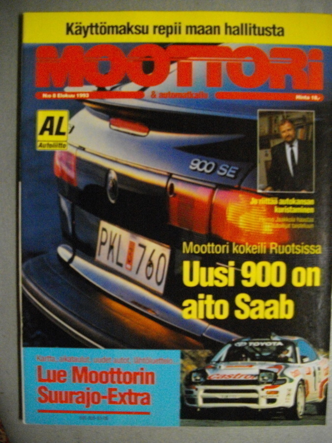 Moottori lehti Nro 8/1993 (16.3)