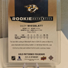 Ozzy Wiesblatt 2025-26 Upper Deck SP #123 Rookie Authentics - pikkukuva 2