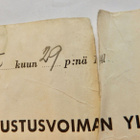 Todistus Vm1 Myöntö Kenraali Lundqvist Nimmari Sotalentäjä - pikkukuva 2