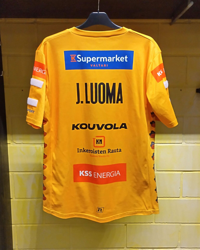 KPL Jasperi Luoma Game Worn vieraspelipaita