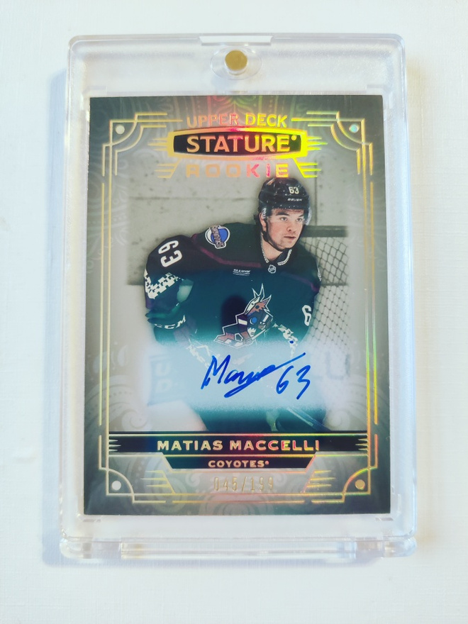 Matias Maccelli - 22-23 UD Stature Rookie AU /199
