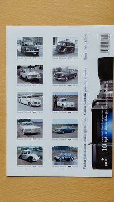 2013 Omakuvamerkki-Poliisiautoja arkki ** 10x 1 lk