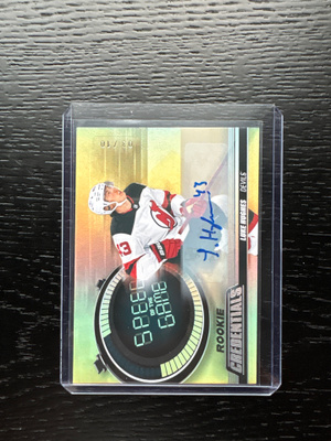 2023-24 Credentials SOTG Rookies Auto Gold Luke Hughes /10