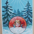 Pieni enkeli ja Joulun tähti kuusien yllä, p. 1920 - pikkukuva 1