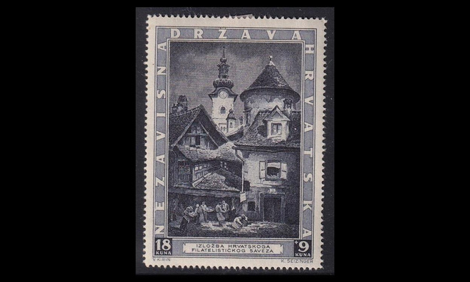 Kroatia 115 * Postimerkkinäyttely (1943)