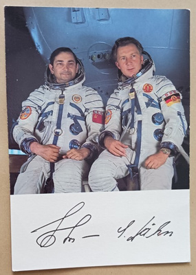 Avaruuslentäjät Waleri Bykowski & Sigmund Jähn + pain. sign.