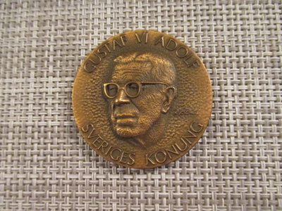 Gustaf VI Adolf Sveriges Konung mitali 1972.