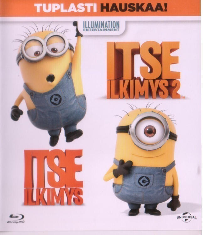 blu-ray, Itse ilkimys 1-2 -elokuvat, 2 levyä, 2 elokuvaa [an