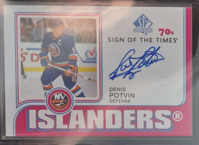 Denis Potvin sign of the times 70's auto