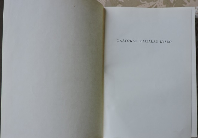 Lauri Pelkonen: Laatokan Karjalan lyseo