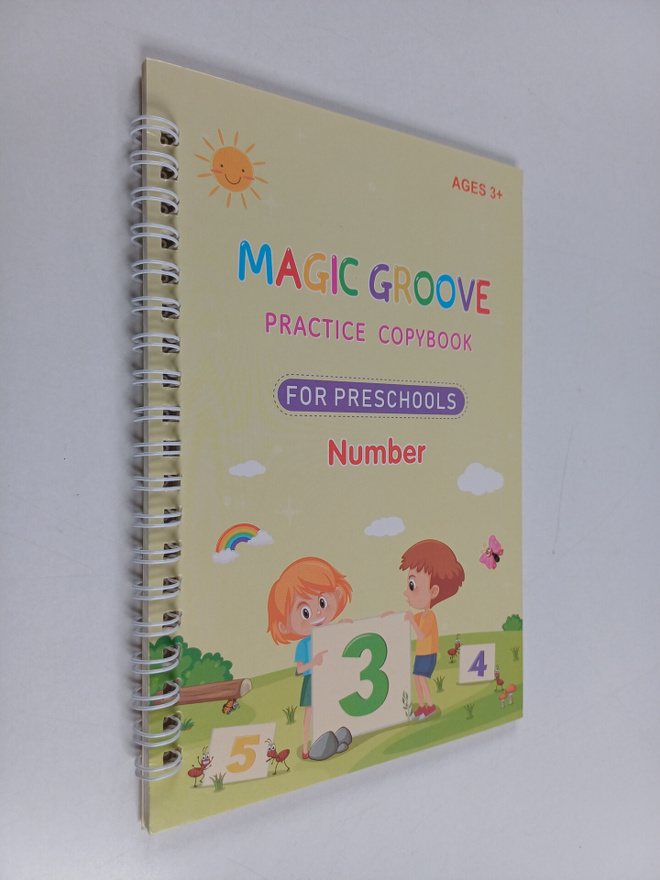 Magic groove - Practice copybook for preschools - Number